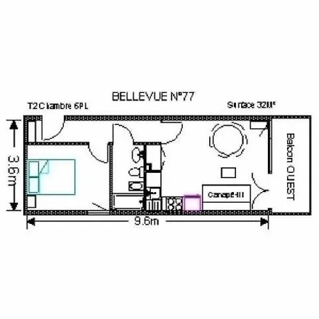 Bellevue 3 Lägenhet *